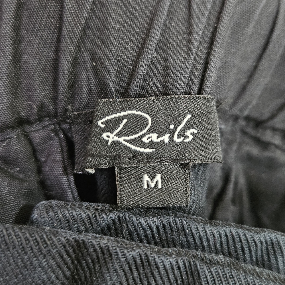 Rails Lira Pants Black Washed Size M Tencel Cotton Lightweight - Picture 15 of 16